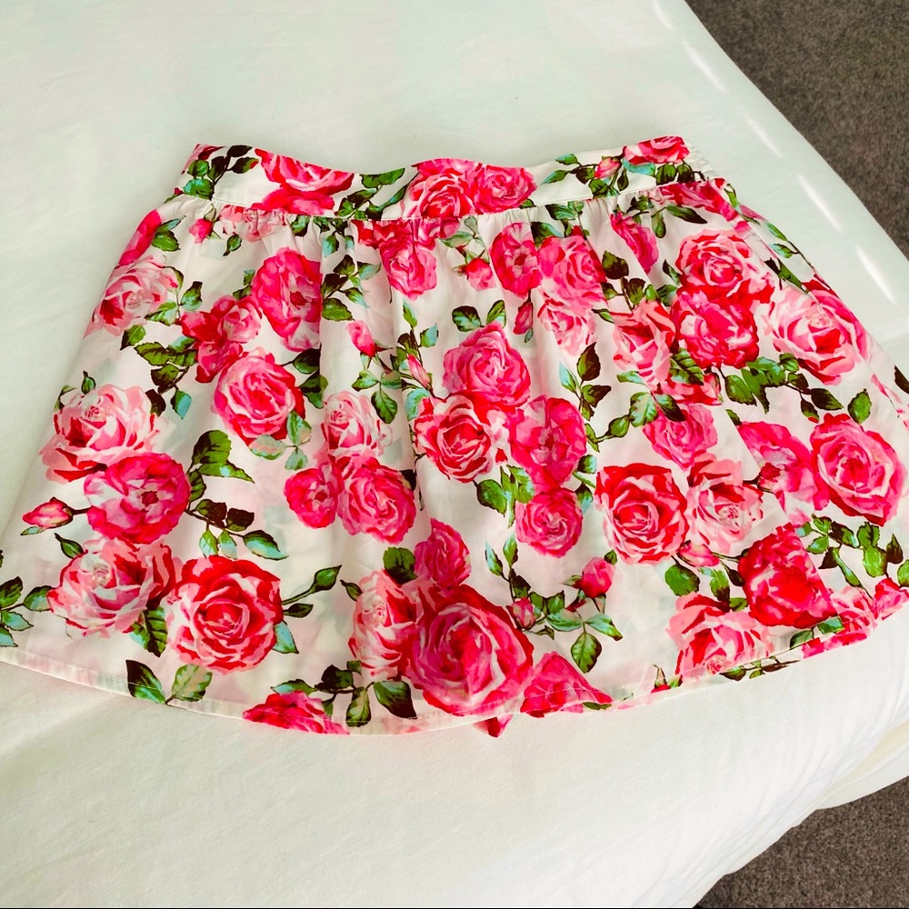 Floral Mini Skirt